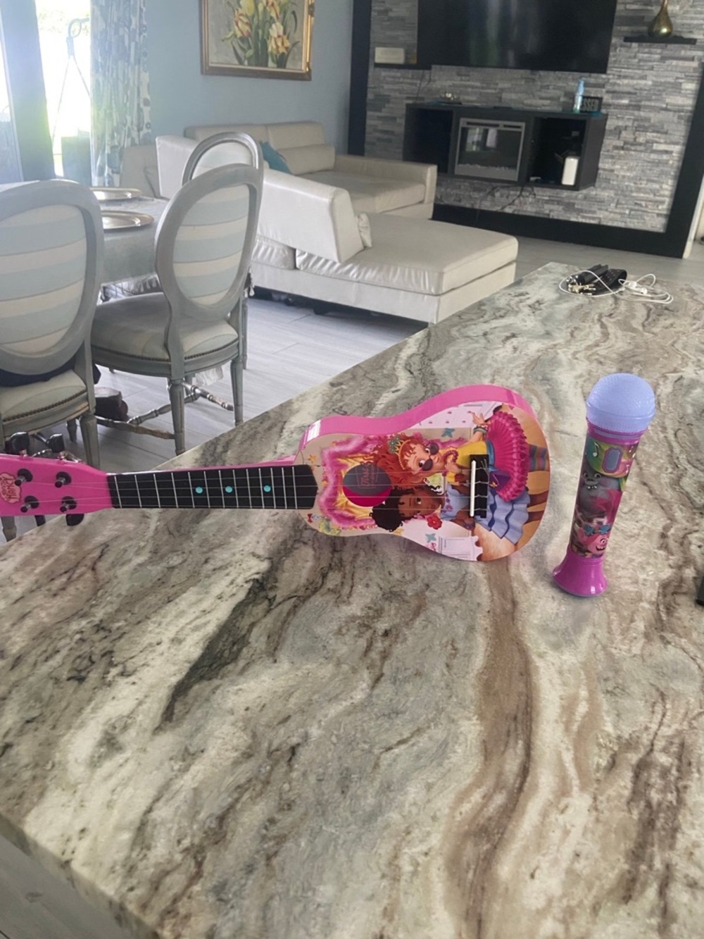 Disney Pink Kids Guitar and Microphone Set